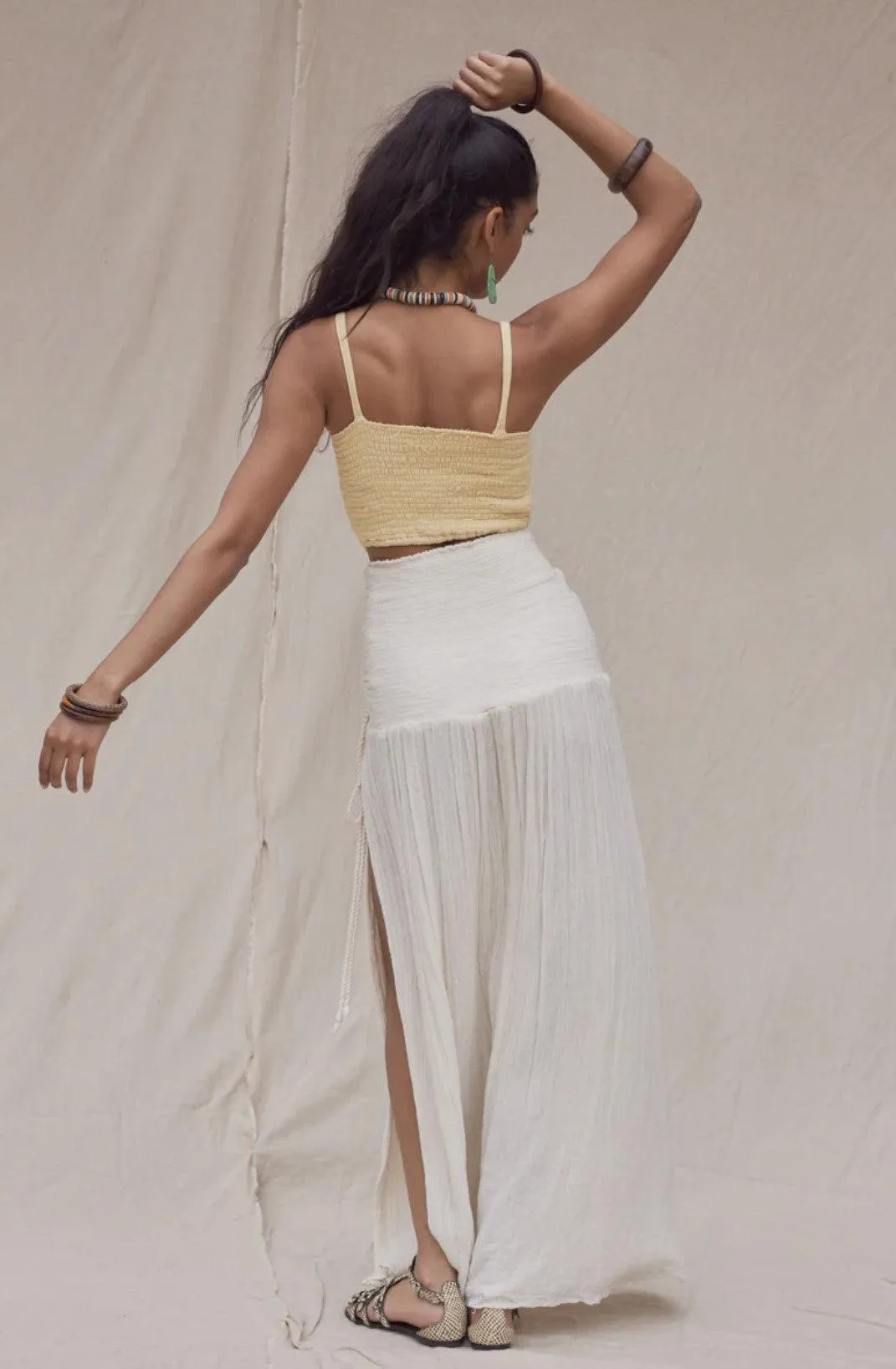 Exile Maxi Skirt in Cotton Gauze