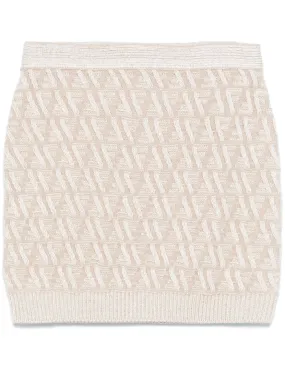 FENDI Chic Wool and Cashmere Mini Skirt