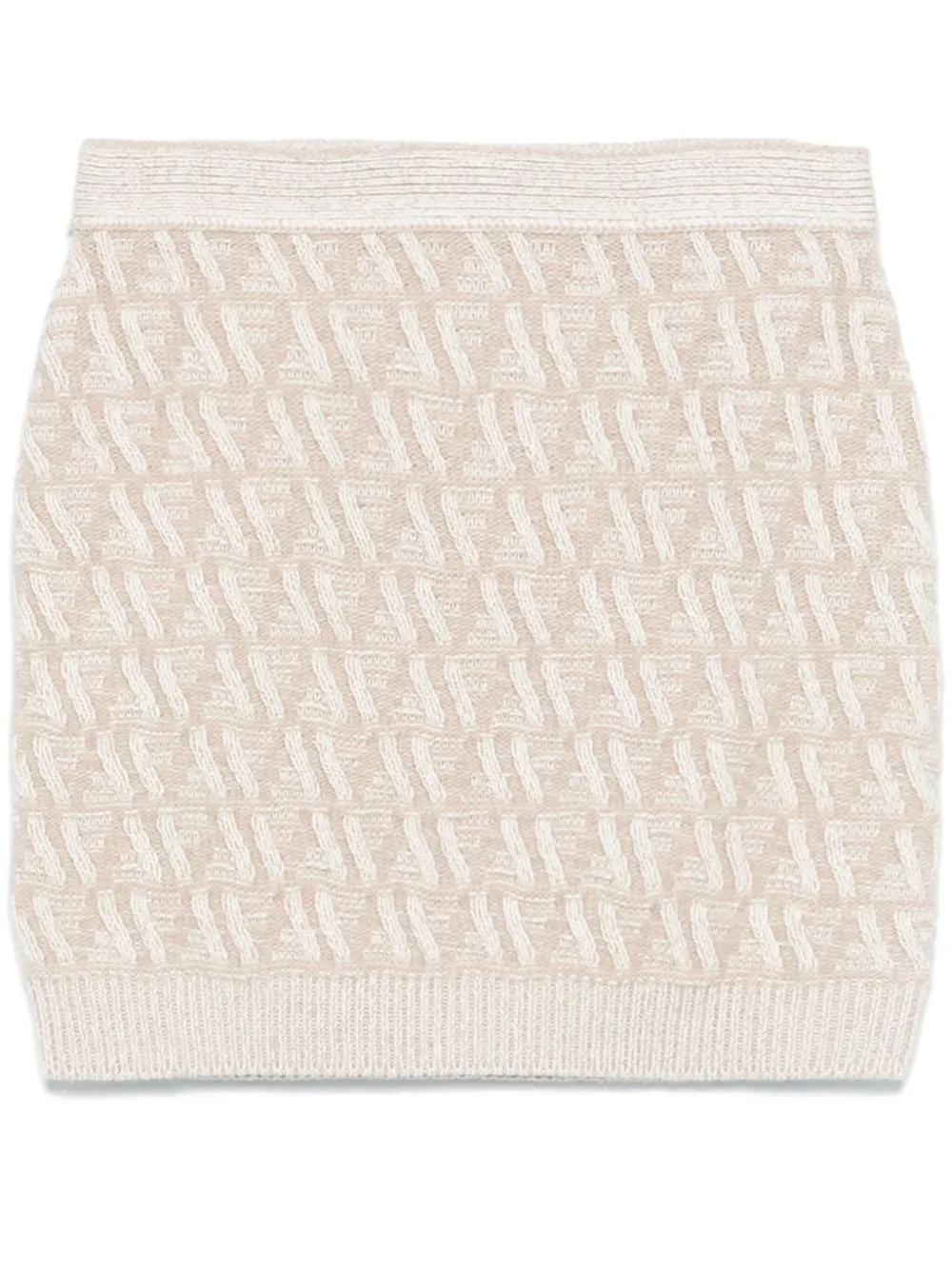 FENDI Chic Wool and Cashmere Mini Skirt
