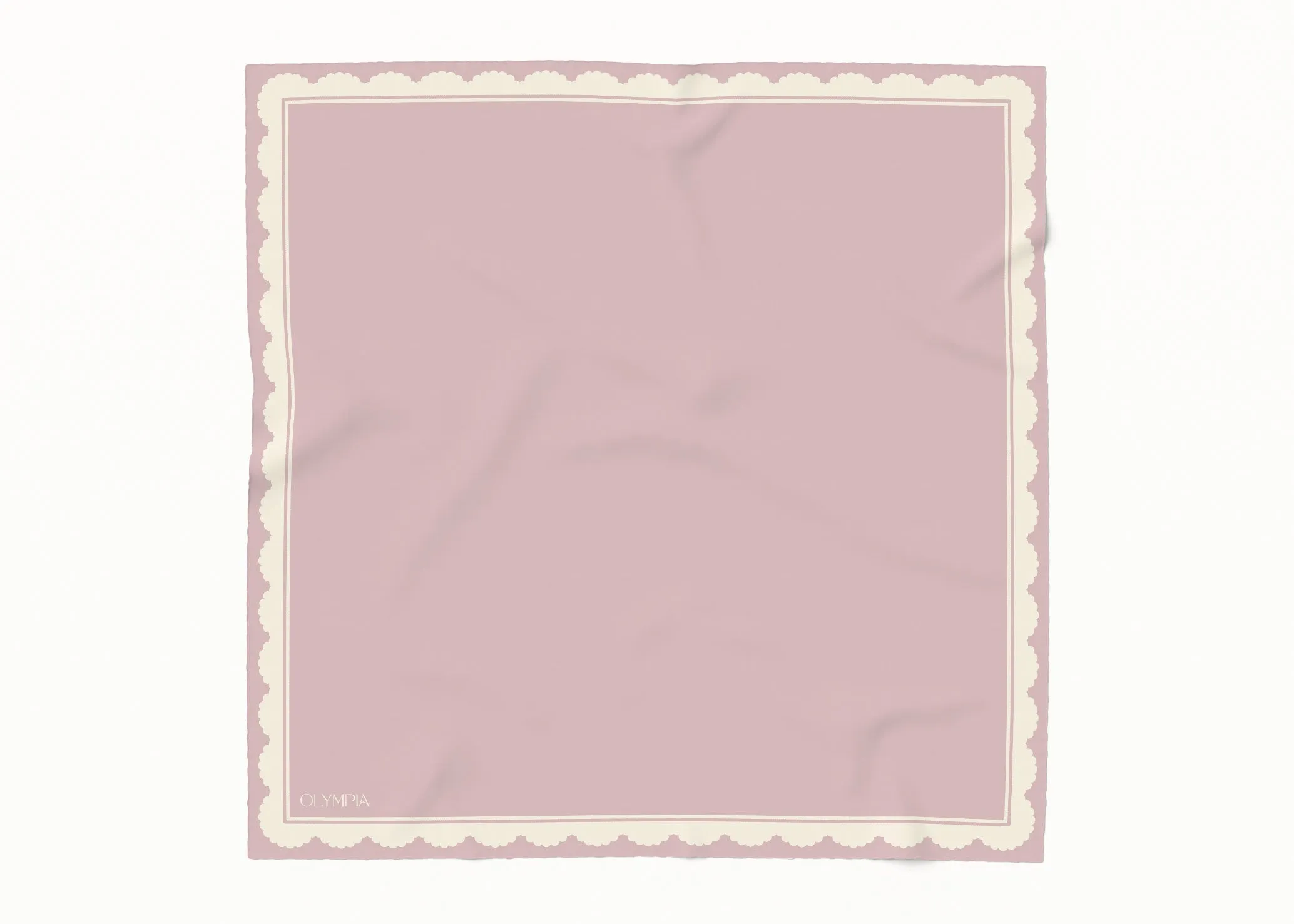 Florence Lavender Lace Silk Cotton Scarf - 54x54cm