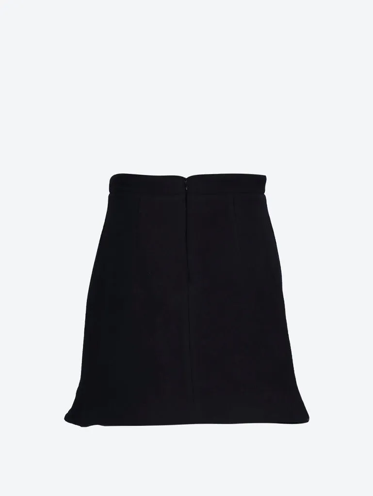 Frill mini skirt