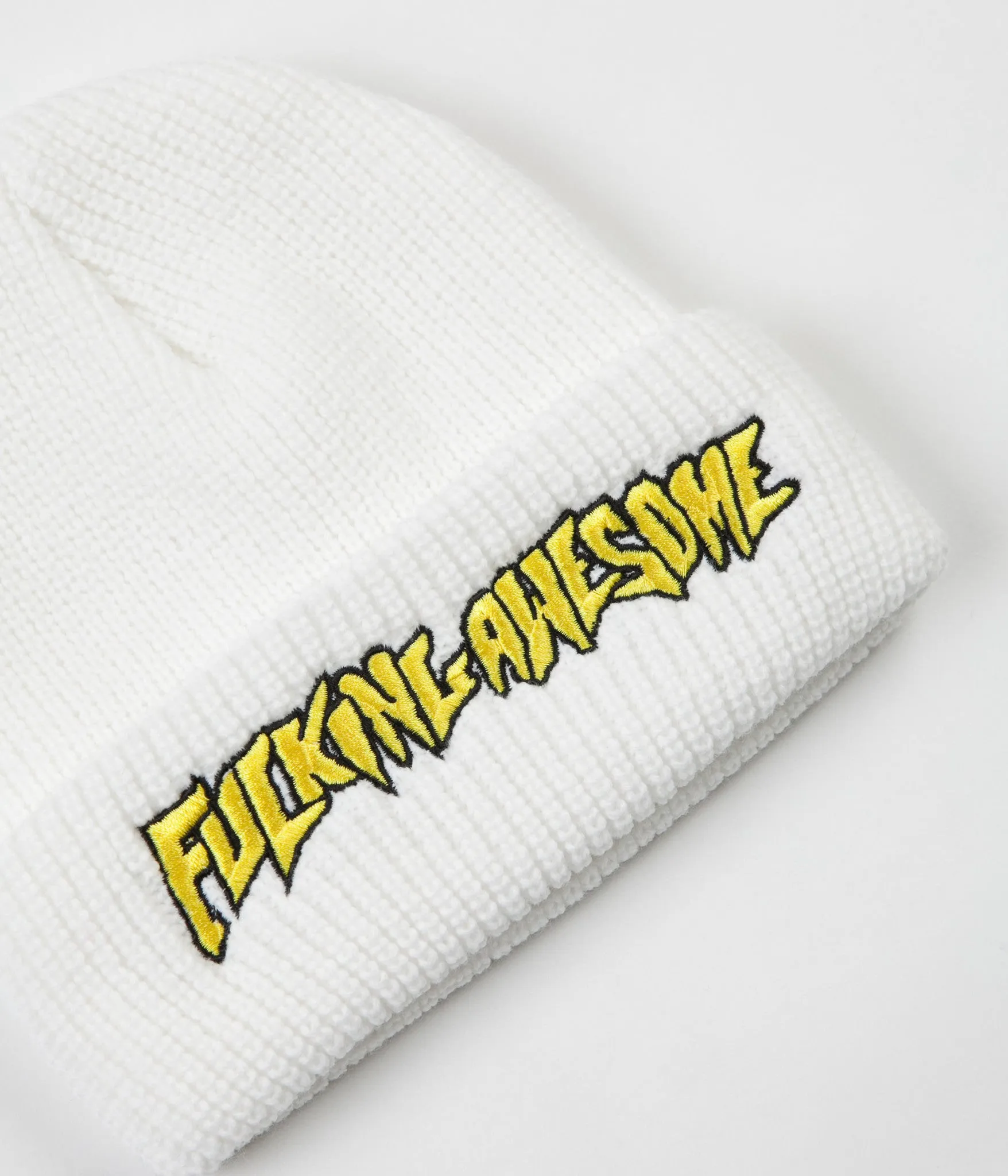 Fucking Awesome FA Beanie - White