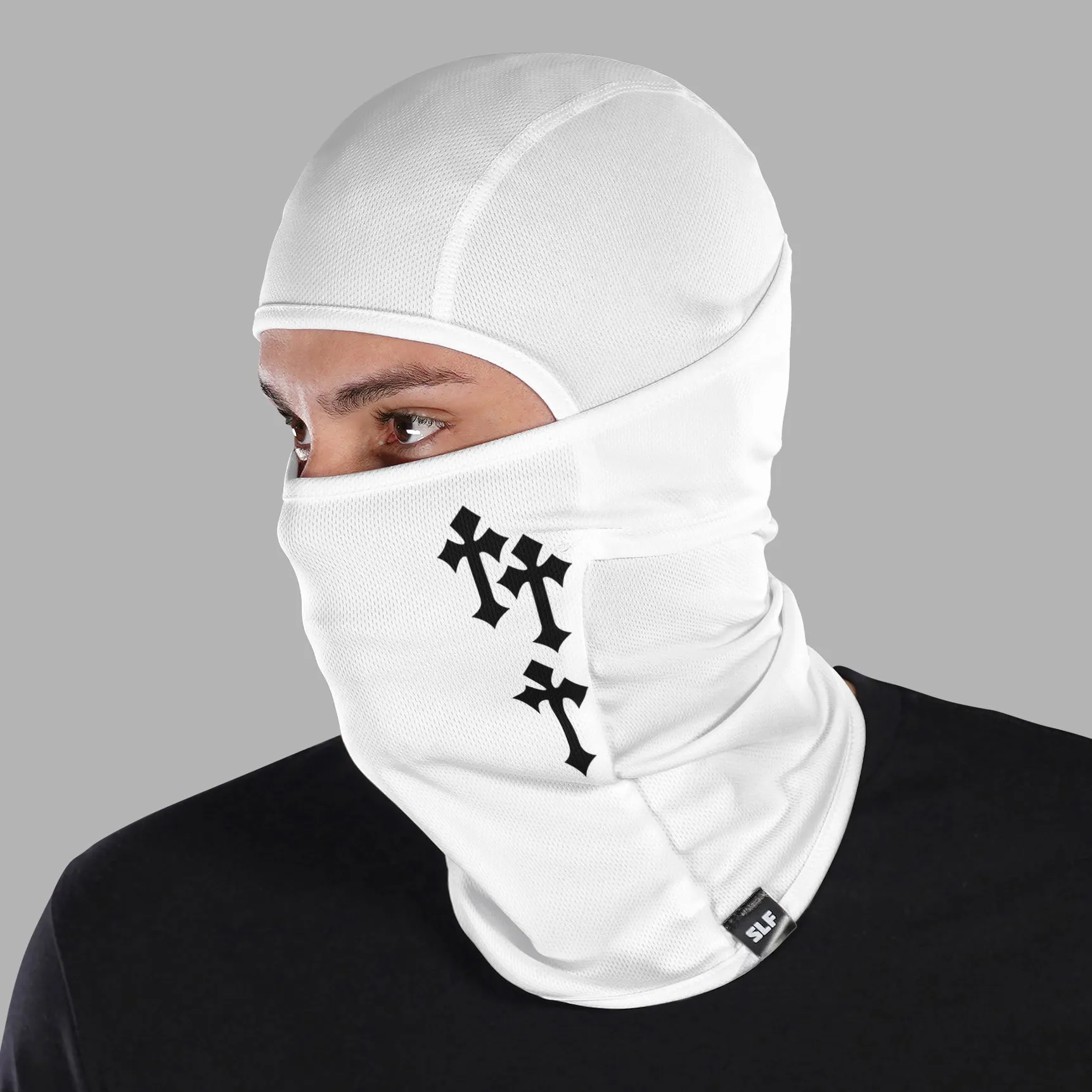 Gothic Cross Loose-Fitting Balaclava