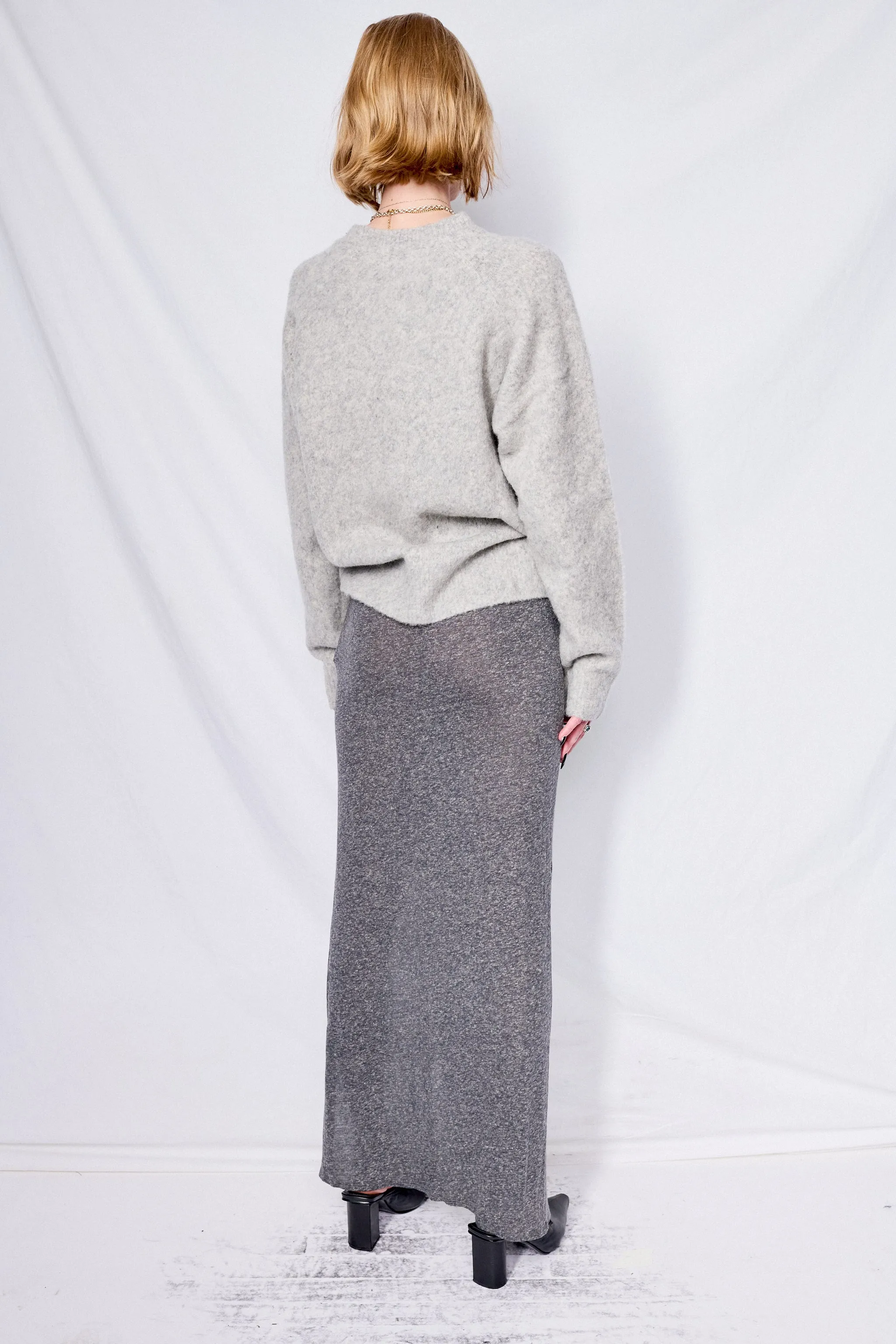 Granite Slit Maxi Skirt