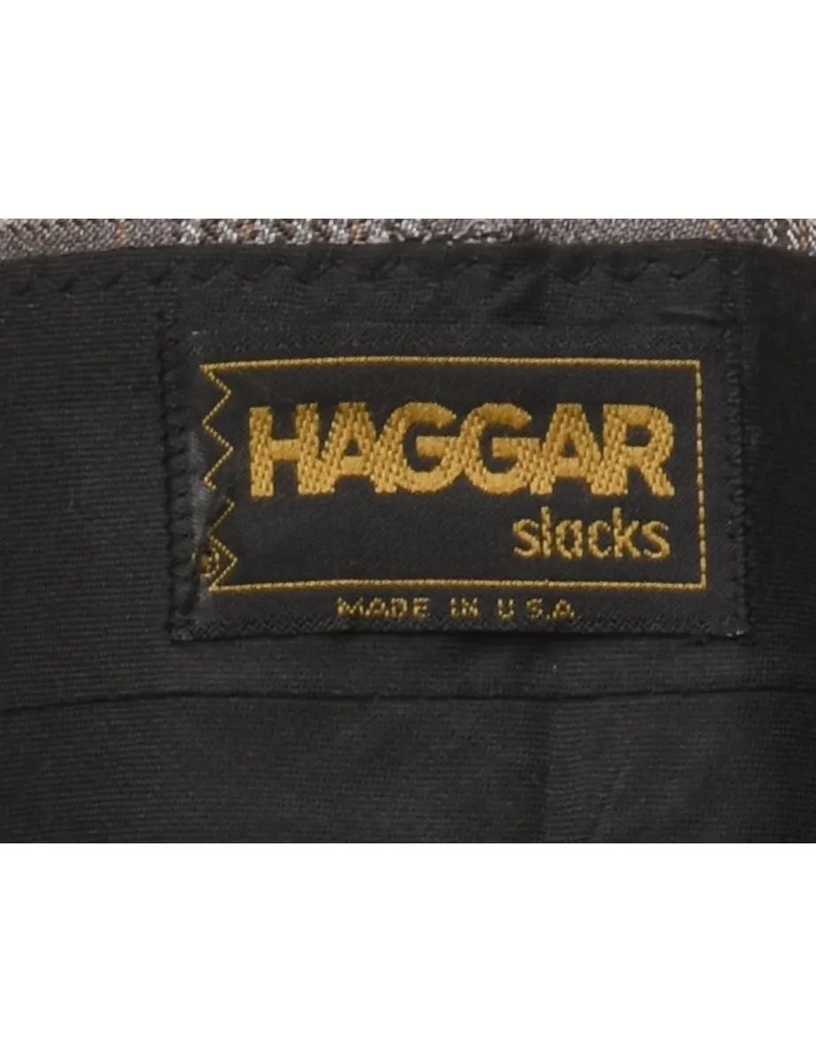 Haggar Dogtooth Checks Suit Trousers - W36 L32