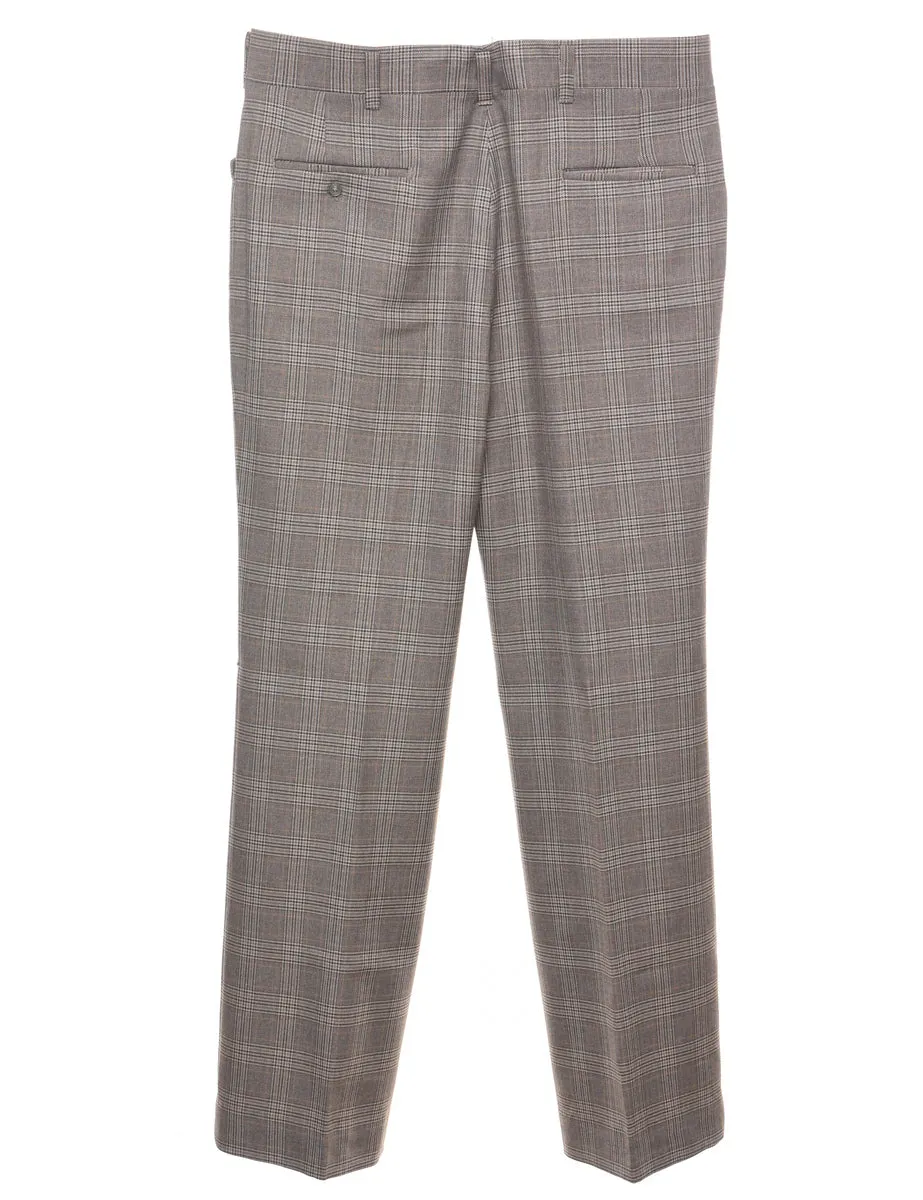 Haggar Dogtooth Checks Suit Trousers - W36 L32