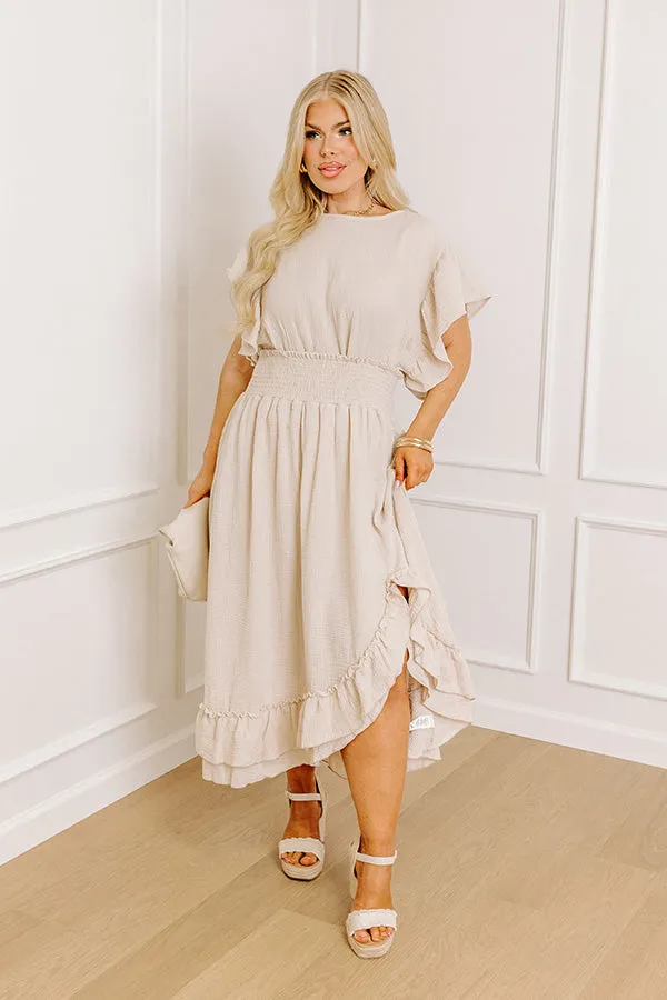 Happy Vacay High Waist Ruffle Skirt Curves