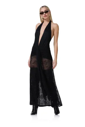 Heidi Lace Dress - Noir
