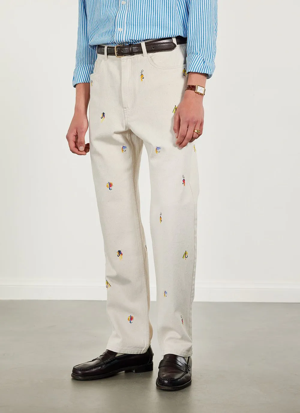 Heras Lures 5 Pocket Trousers | Cotton | Ecru