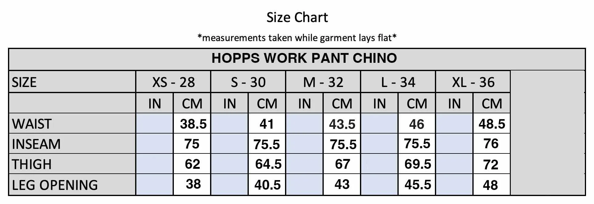 Hopps Skateboards Classic Chino Pant Black