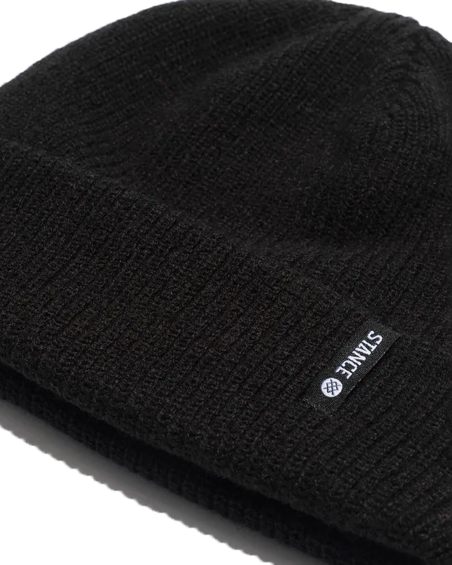 Icon 2 Shallow Beanie in Black