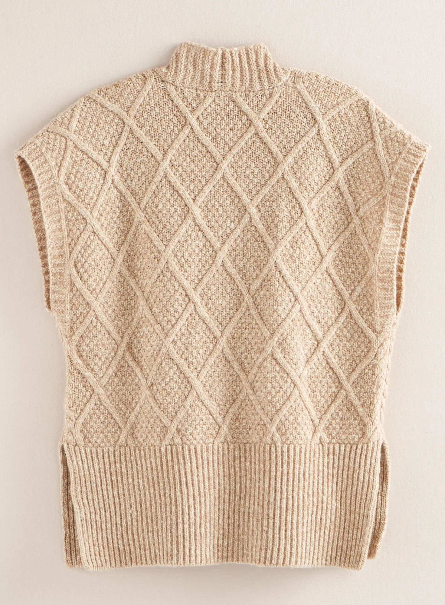 Irish Basketweave Sweater Vest