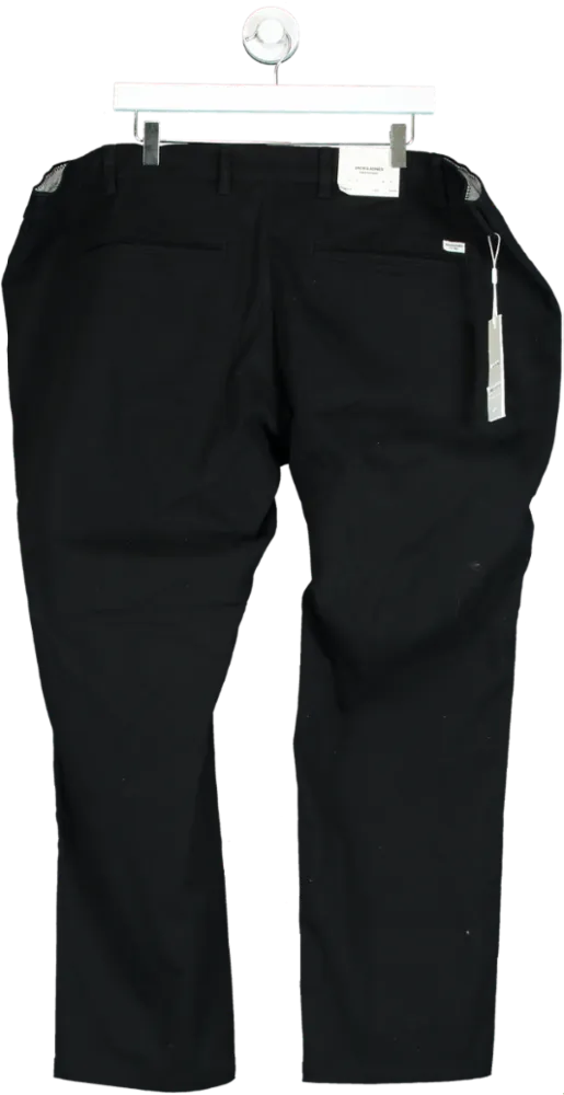 Jack & Jones Black Slim Fit Trousers UK W48 L32
