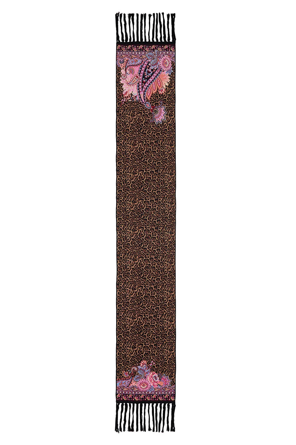 JACQUARD SCARF WITH FRINGING MAYFAIR MARY