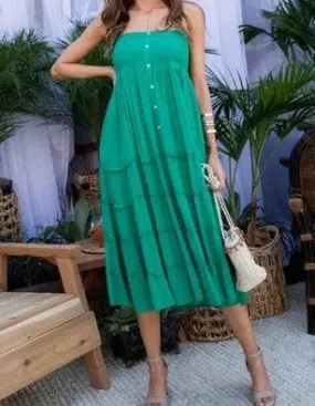 JADE GREEN VERSATILE DRESS - SKIRT COMBO
