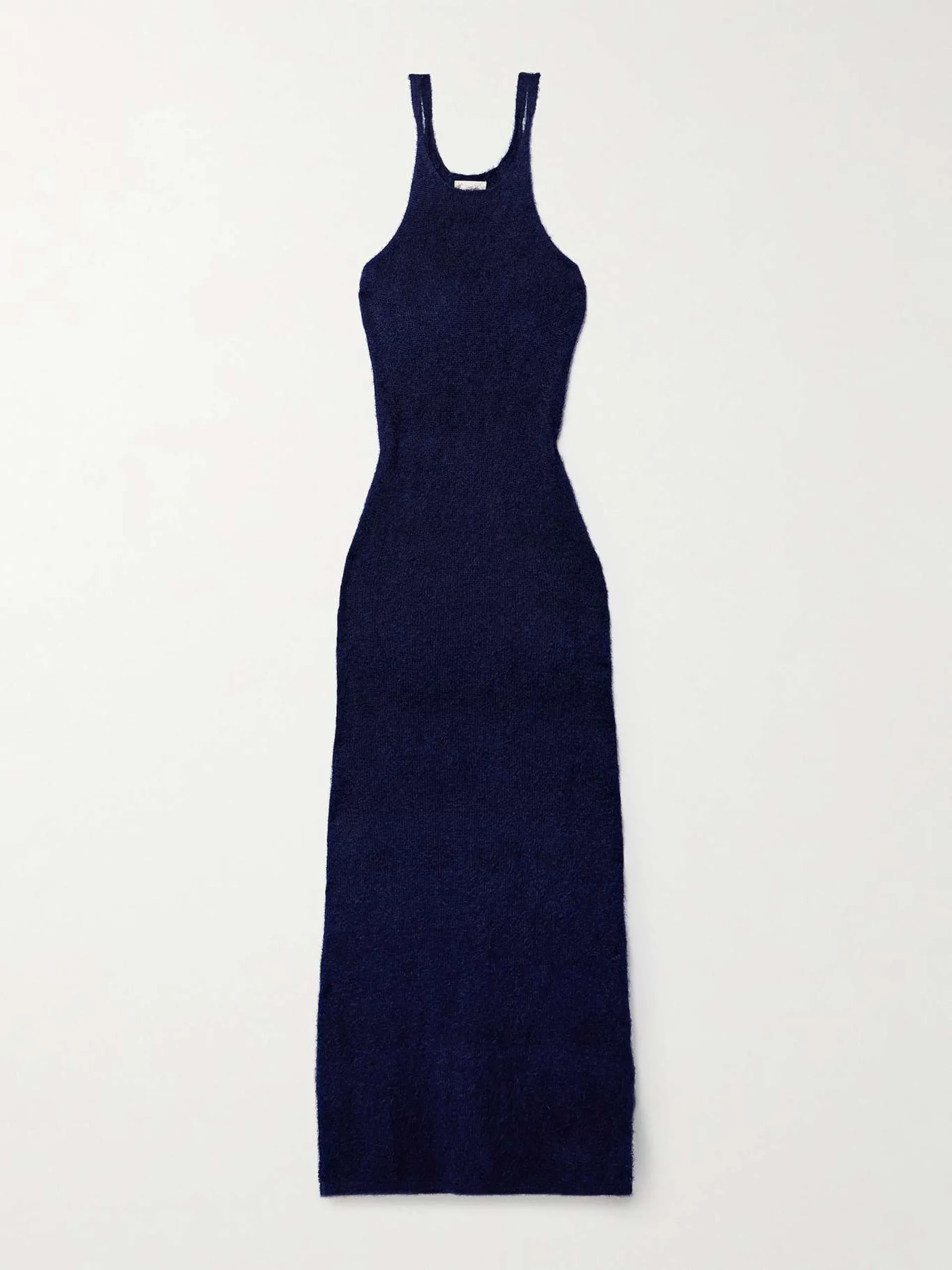 Jaime brushed silk and cashmere-blend maxi dress