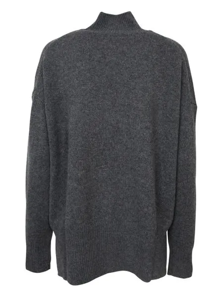 JIL SANDER Turtle Neck Knitwear for Women - Grey 21FW