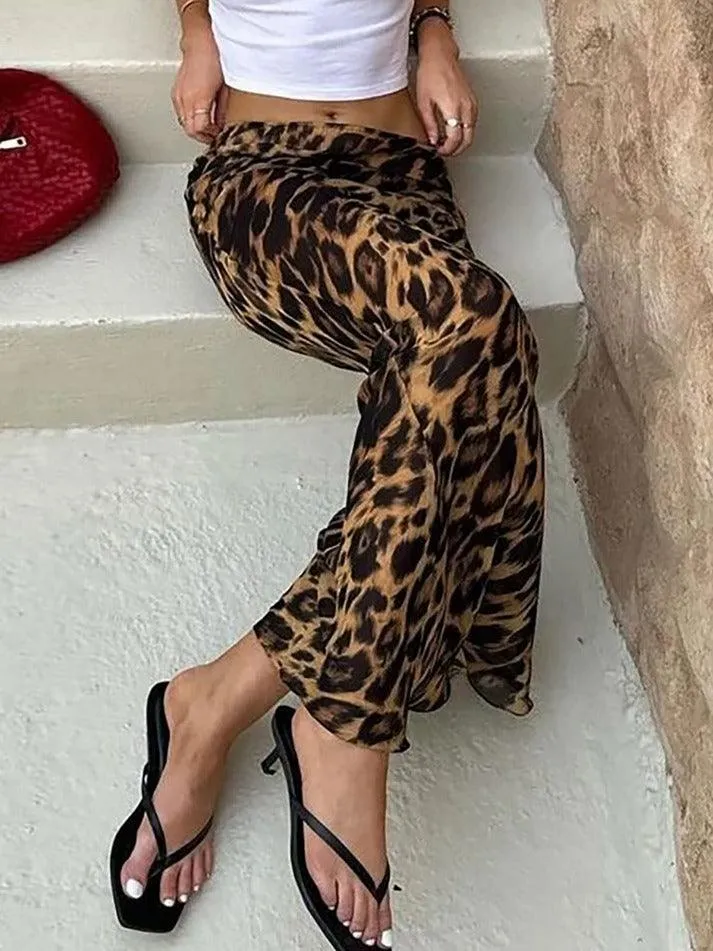 Joskaa Leopard Print Maxi Skirt