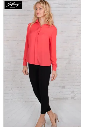 JOTHIRTY Classic Shirt With Hidden Button Placket
