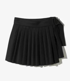 Kilt Skirt - Black - Flannel