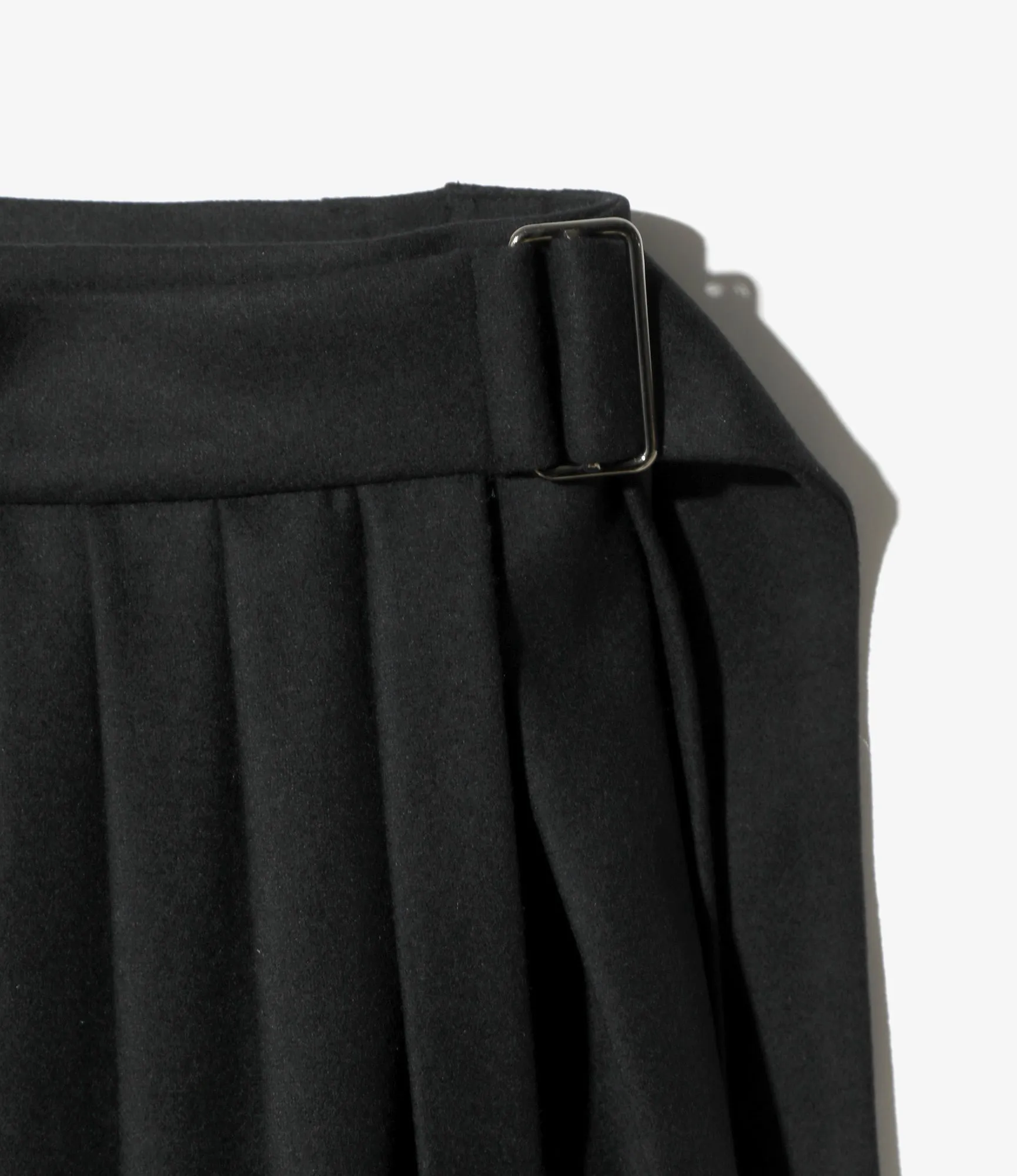 Kilt Skirt - Black - Flannel