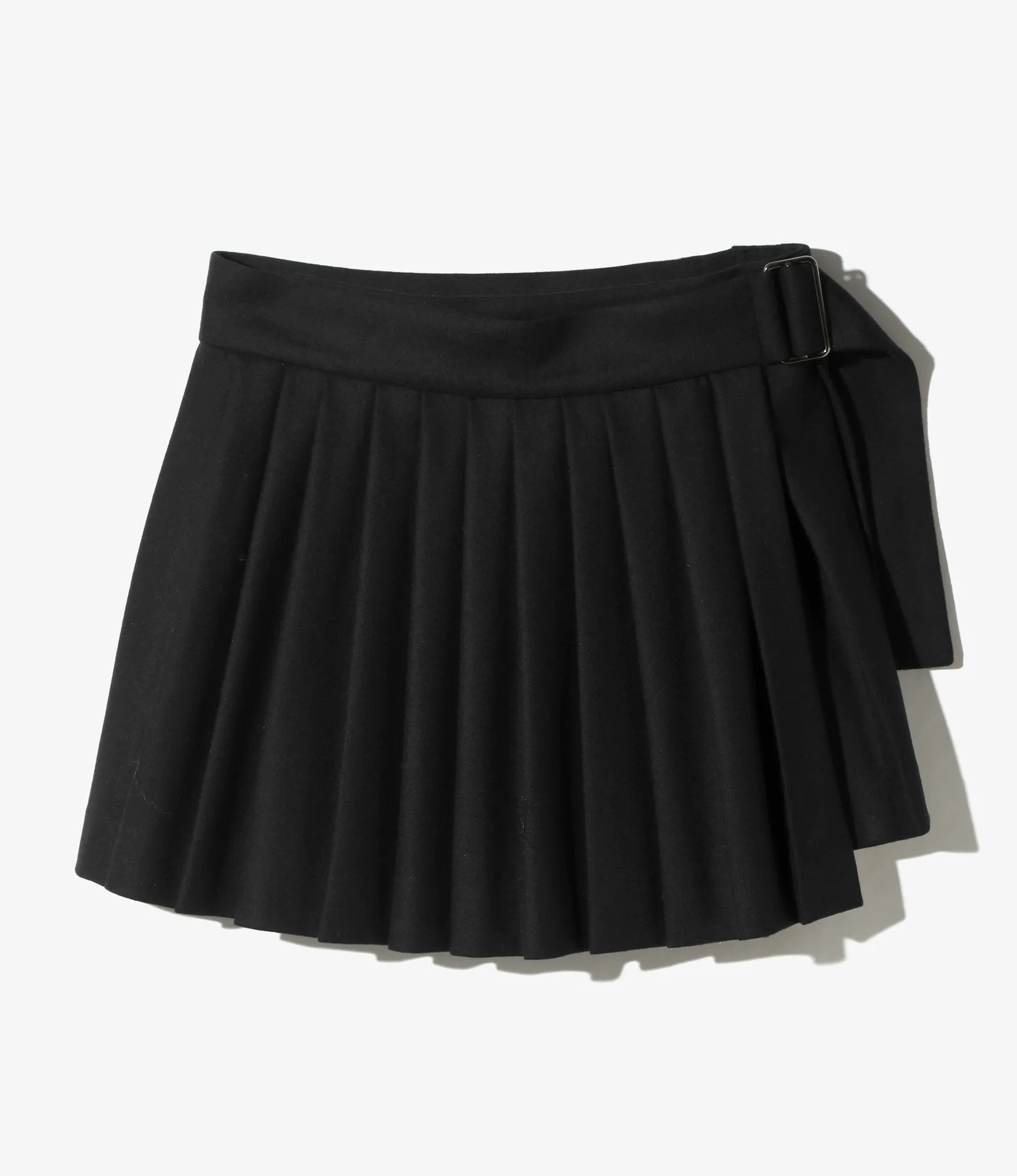 Kilt Skirt - Black - Flannel