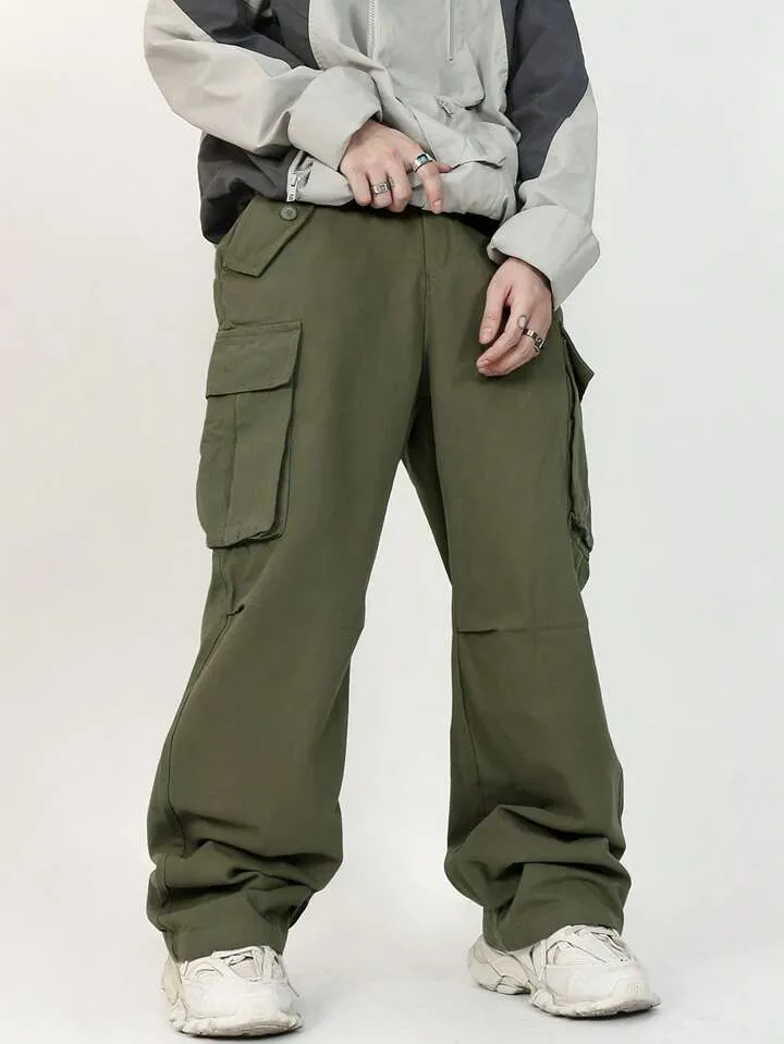 Korean Street Style Cargo Joggers