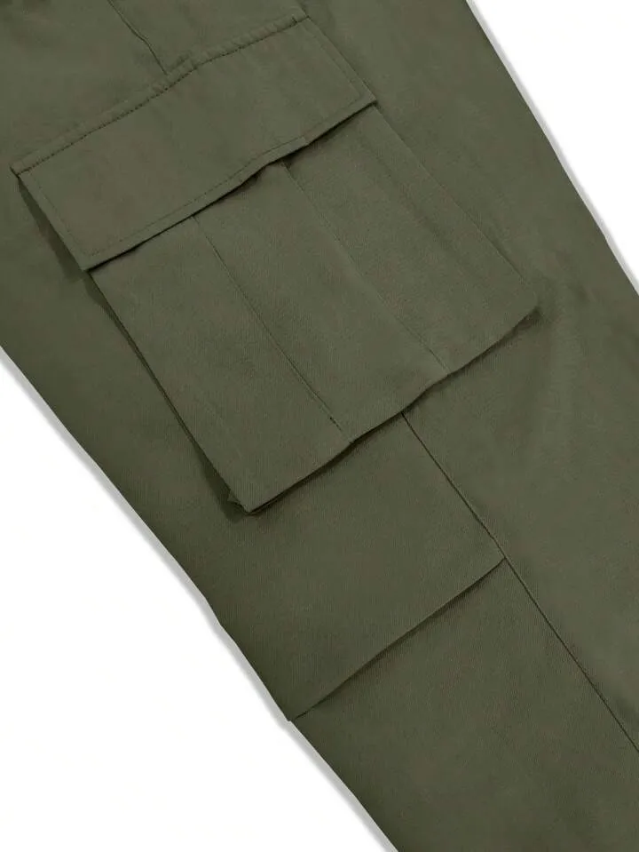 Korean Street Style Cargo Joggers