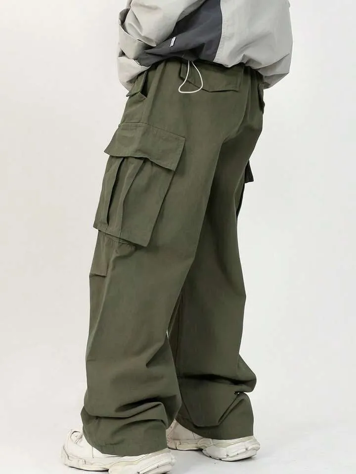 Korean Street Style Cargo Joggers
