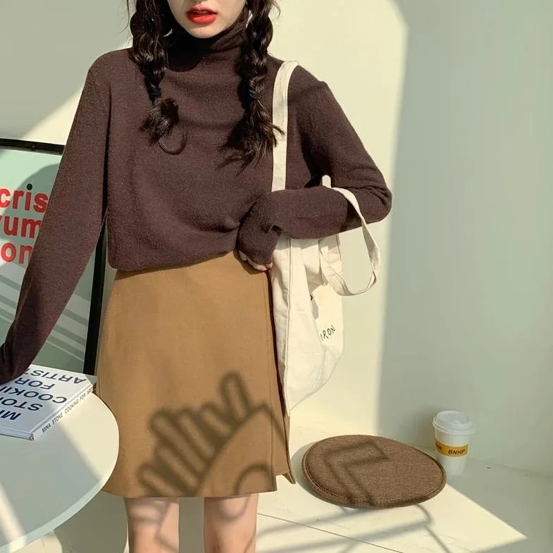 [Korean Style] Bradlie Zip up Mini Skirt