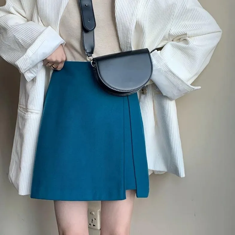 [Korean Style] Bradlie Zip up Mini Skirt