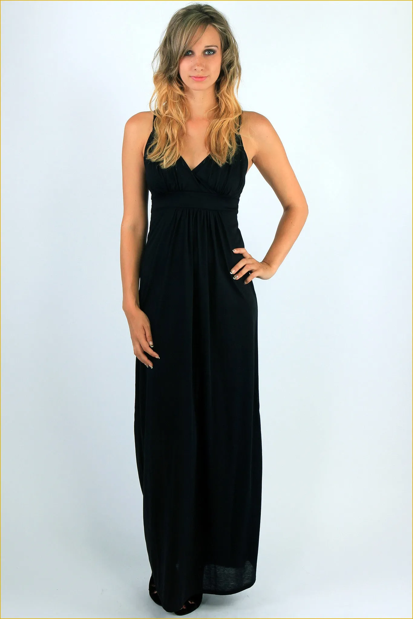 Lace Back Maxi Dress