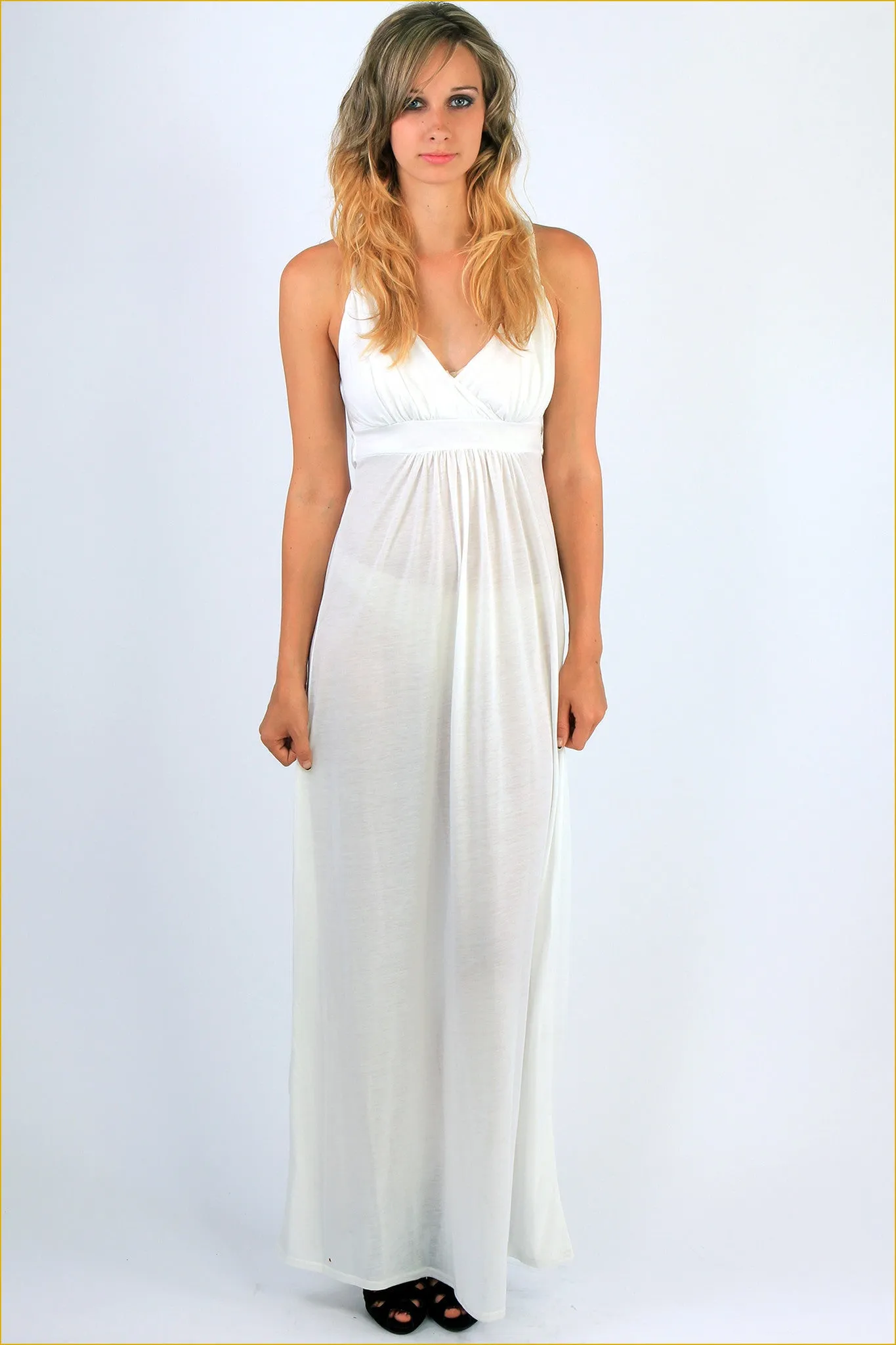 Lace Back Maxi Dress