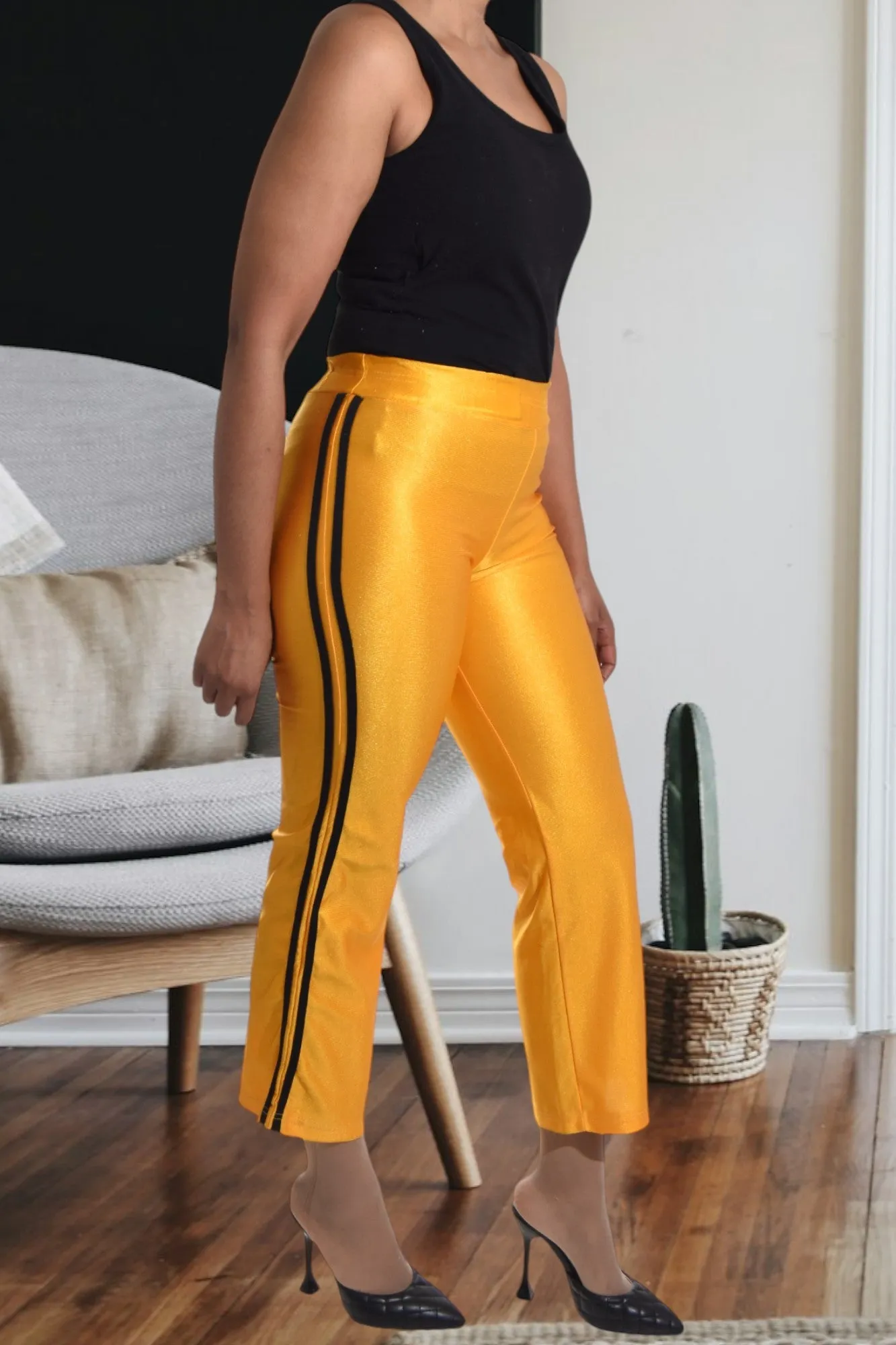Ladies Gold Track Pants