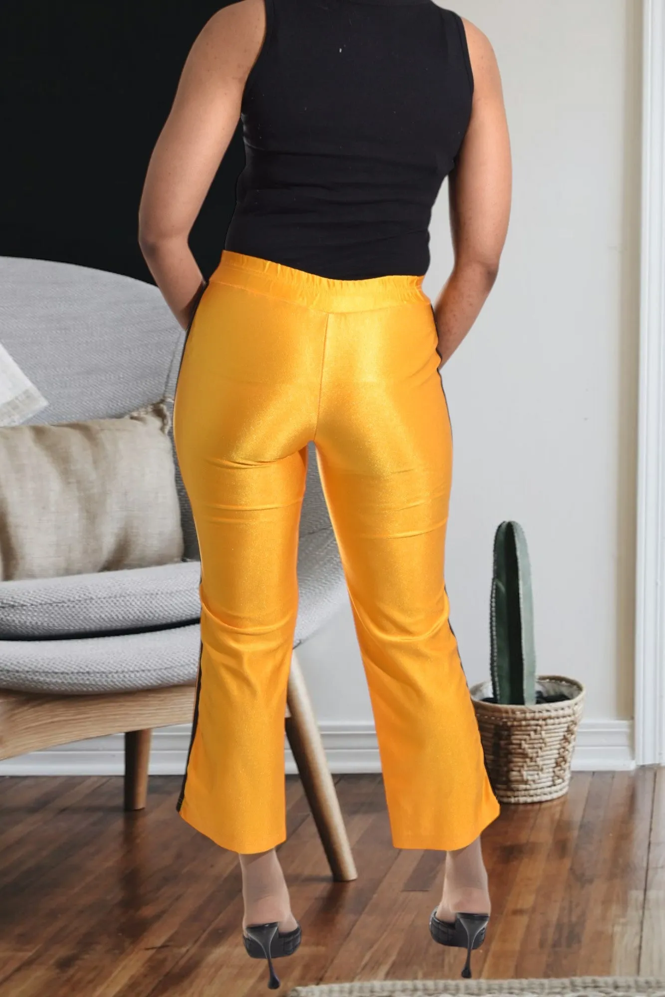 Ladies Gold Track Pants