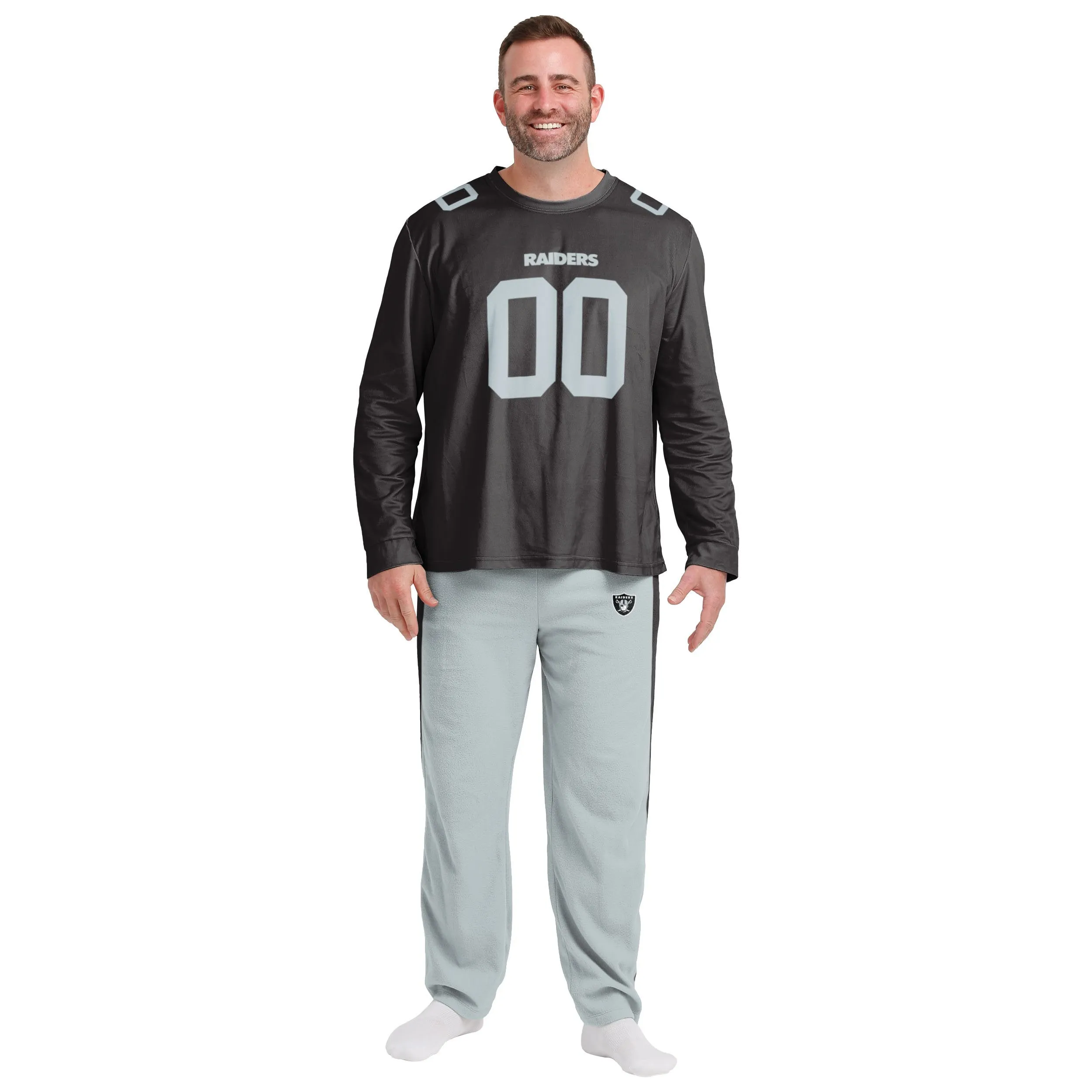 Las Vegas Raiders NFL Mens Gameday Ready Pajama Set