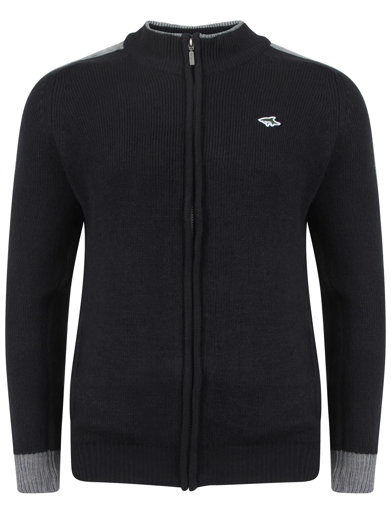 Le Shark Pantani navy blue zip up cardigan