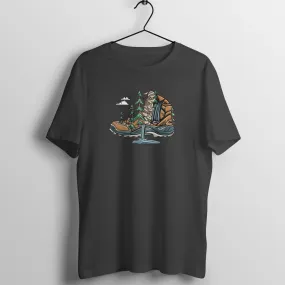 LIFE IN HIKING BOOTS - UNISEX T SHIRTS - My adventurous soul