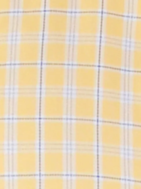 Light Yellow Checked Slim Fit Casual Shirt | JadeBlue