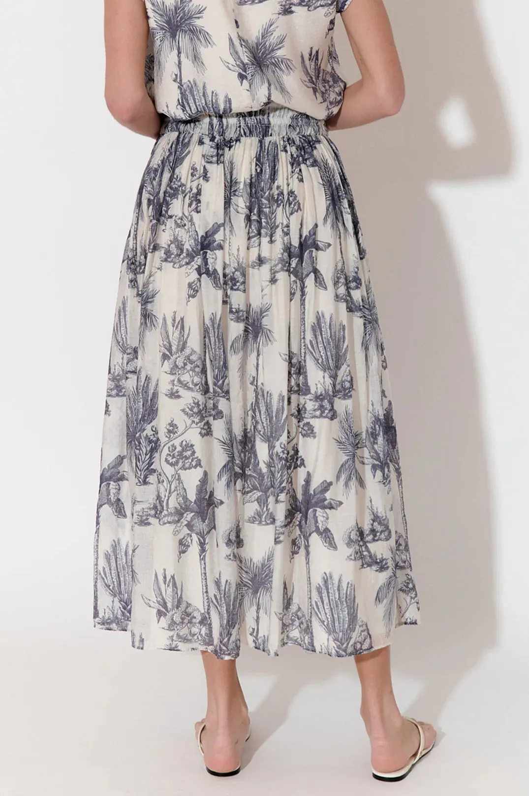 Logan Toile Print Maxi Skirt Print