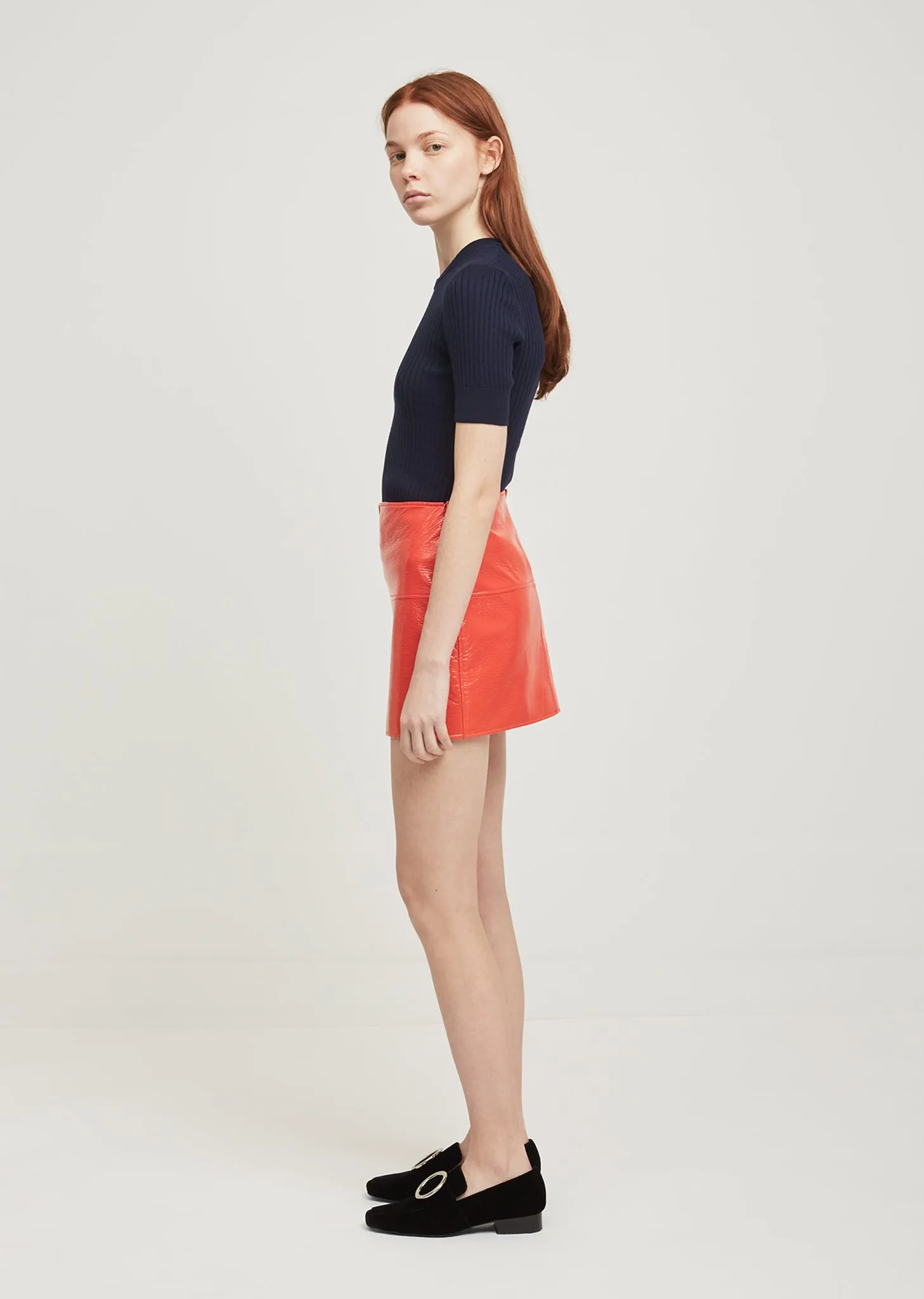 Logo Rib Knit Crewneck