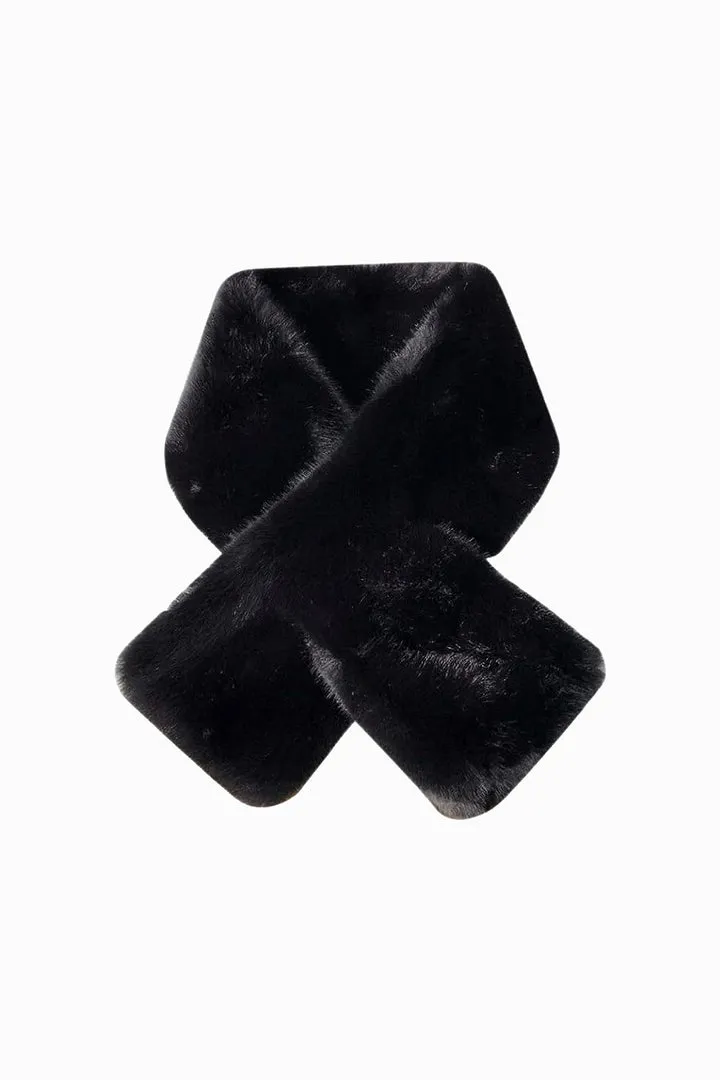 Look By M Furry Keyhole Scarf MSF3133