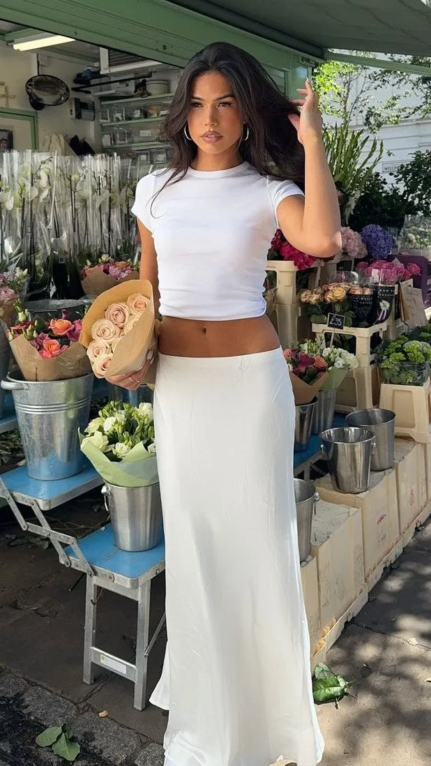 Maceo Maxi Skirt - White