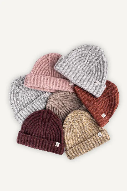 Maia Camel Recycled Wool Beanie