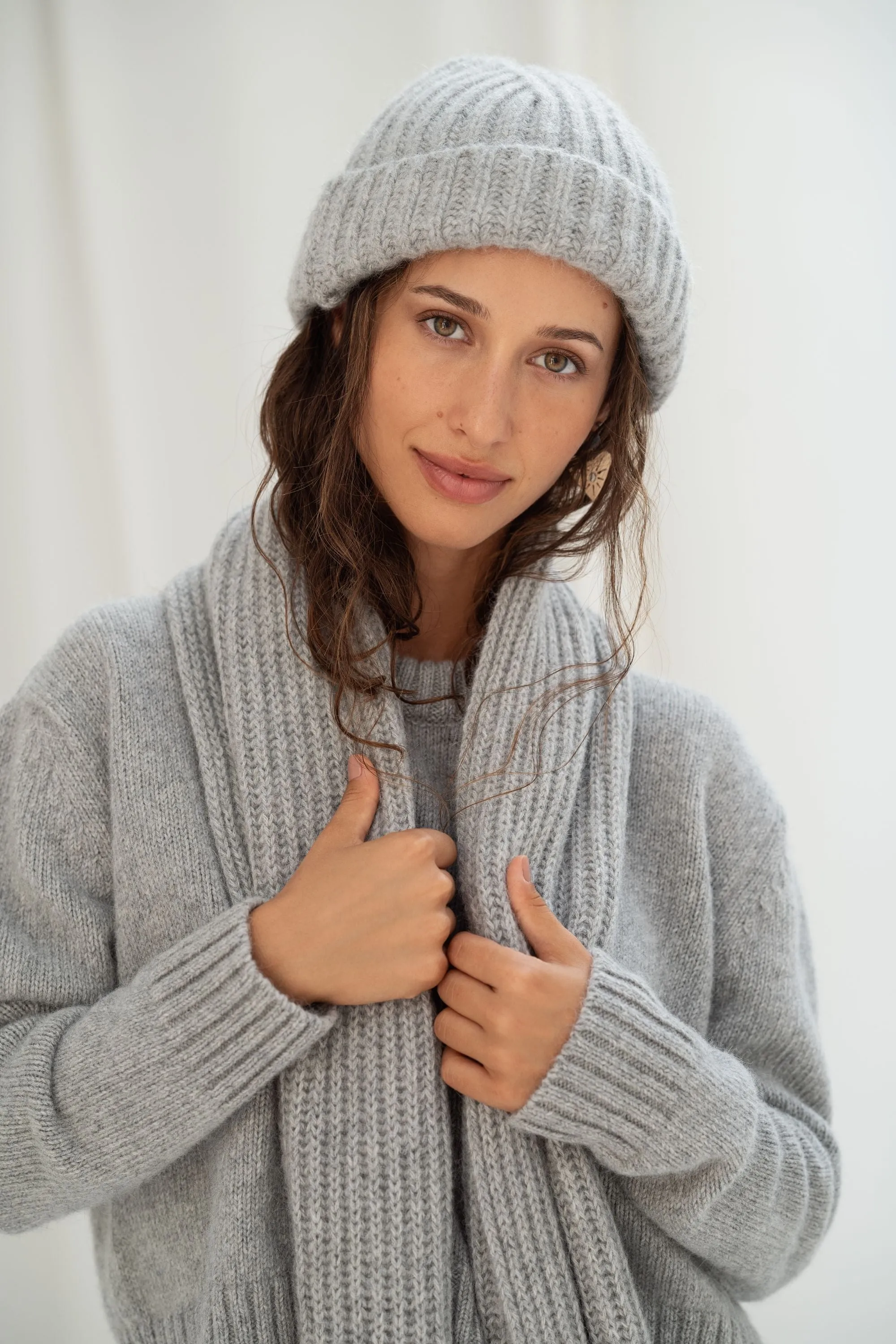 Maia Camel Recycled Wool Beanie