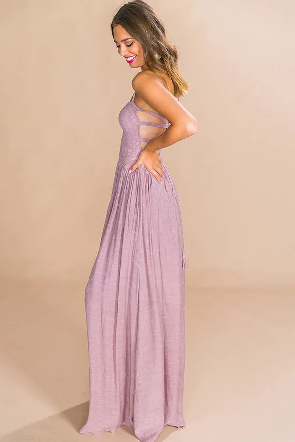 Making Headlines Maxi Dress in Blush