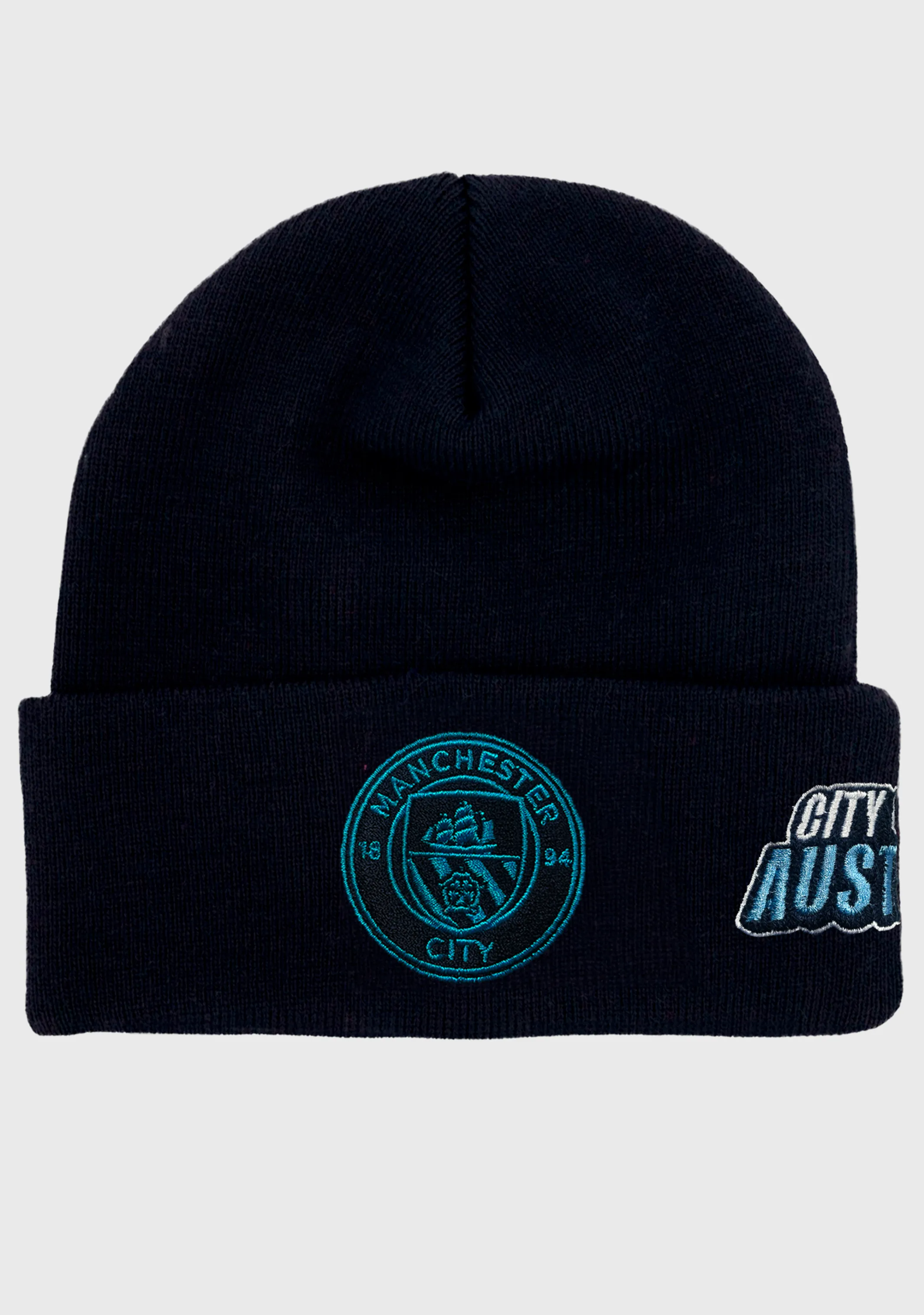 Manchester City Beanie with FREE Manchester City Scarf