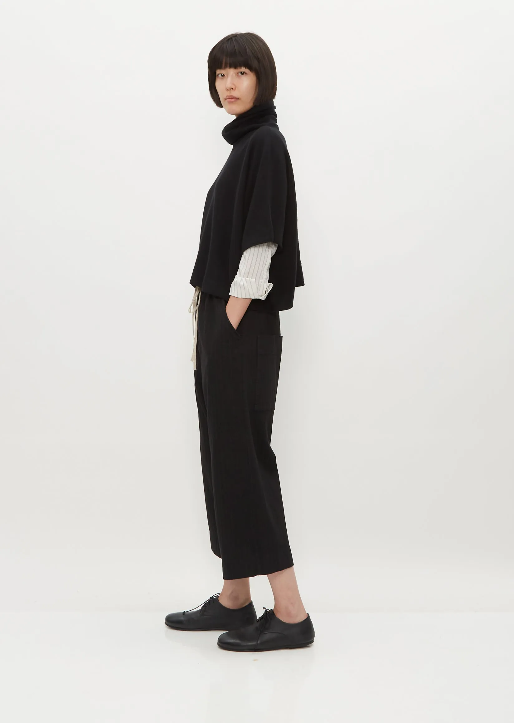 Maxi Dolcevita Top WS — Black