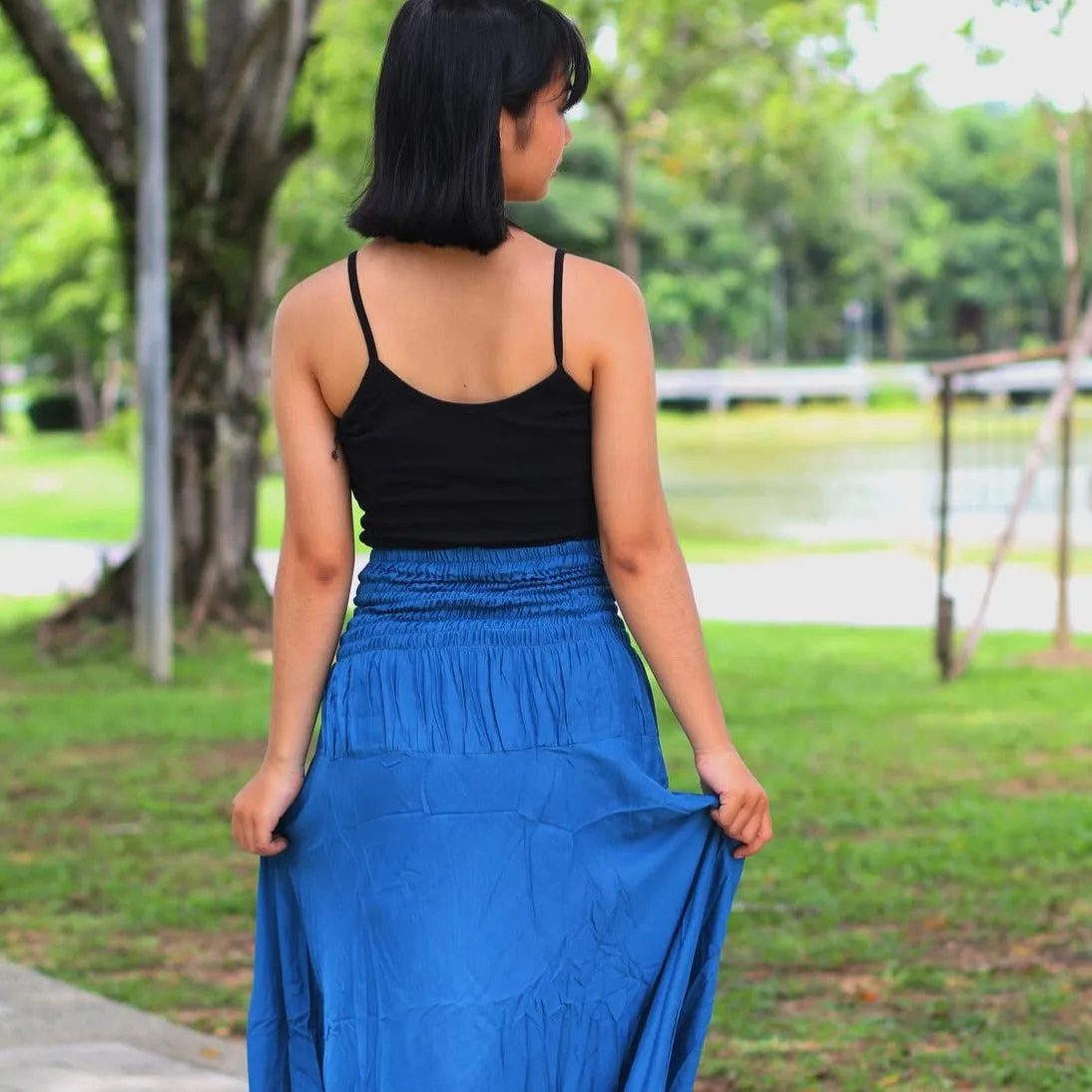 Maxi Dress for Women Hippie Rayon Long Skirt Bohemian Dresses
