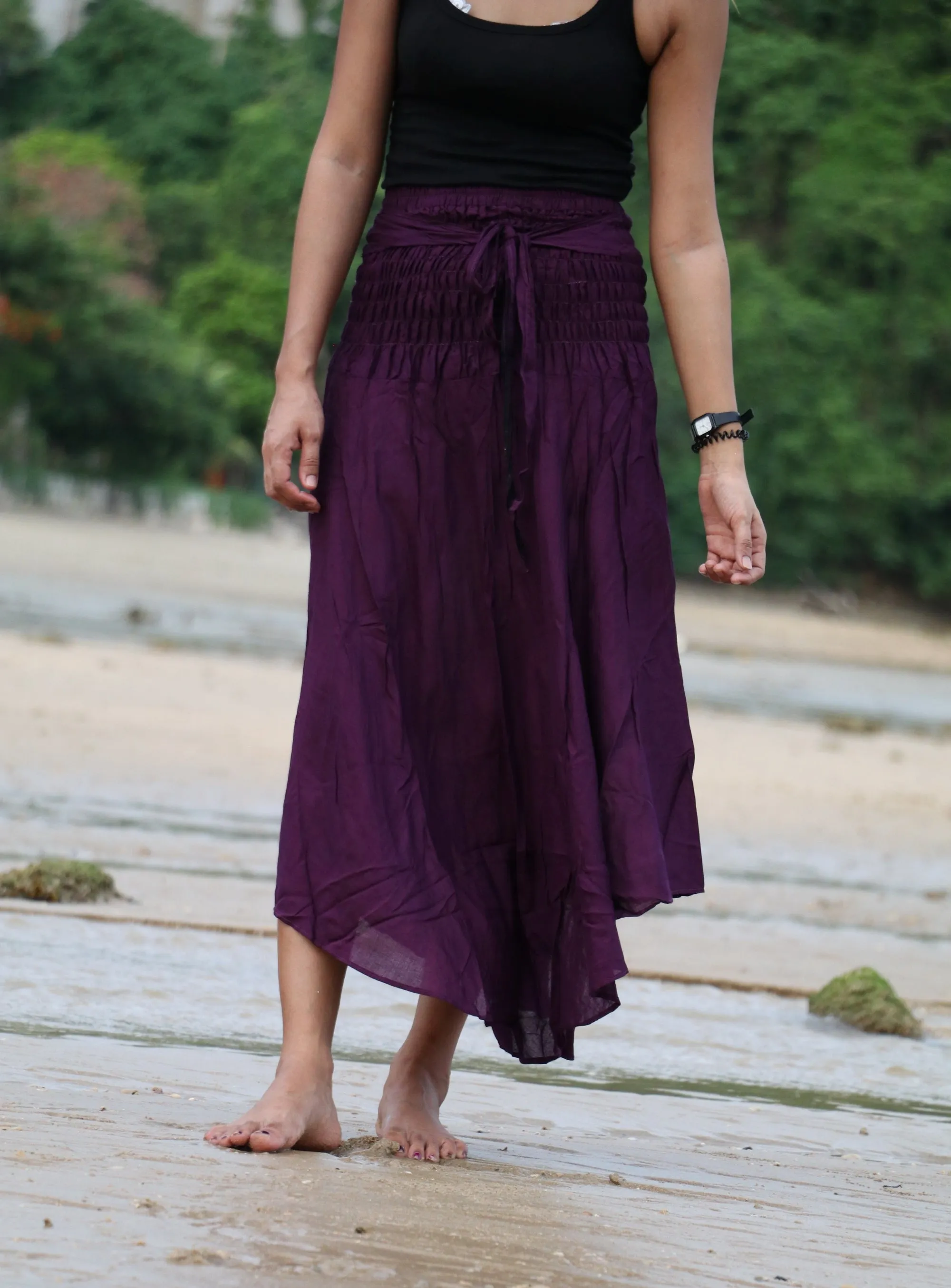 Maxi Dress for Women Hippie Rayon Long Skirt Bohemian Dresses